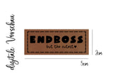 Kunstleder-Label, Lederlabel, Kunstleder-Patch, Lederpatch, 2x5cm, cognac, Endboss but the cutest