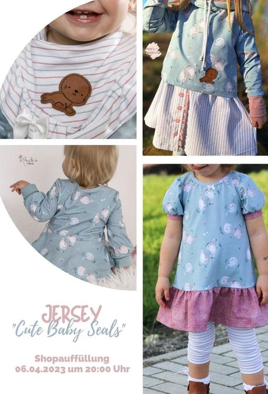 Eigenproduktion, Jersey, Reaktivdruck, Robben, Cute Baby Seals